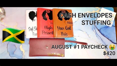 CASH ENVELOPES SINKING FUNDS STUFFING AUGUST 1 PAYCHECK LOW