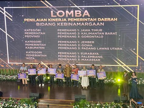 Surabaya Juara Penyelenggaraan Jalan Dari Kementerian Pupr Bawa