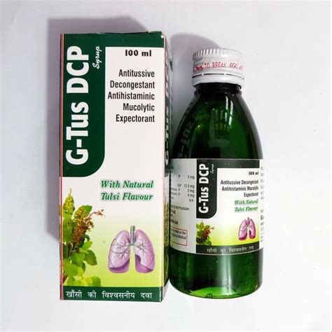 Natural Tulsi G Tus Dcp Cough Syrup Packaging Size Ml At Rs In