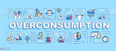Overconsumption Word Concepts Banner Consumerism And Economy Industrial ...