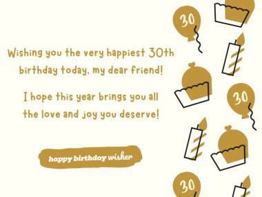 Happy 30th Birthday - Happy Birthday Wisher