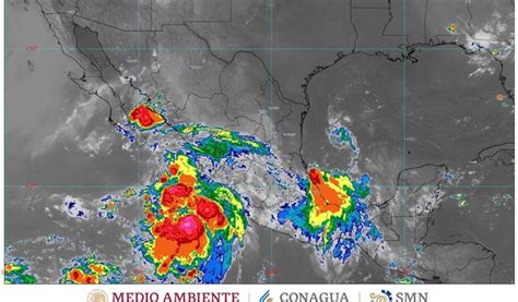 Se prevén lluvias intensas para Guerrero Michoacán Morelos y las