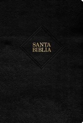 Rvr Biblia Letra Gigante Negro Piel Fabricada Con Ndice Giant