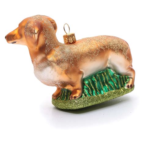 Blown Glass Christmas Ornament Dachshund Online Sales On