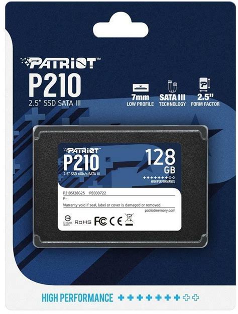 Накопитель SSD 128GB Patriot P210 2 5 SATAIII TLC P210S128G25 купить