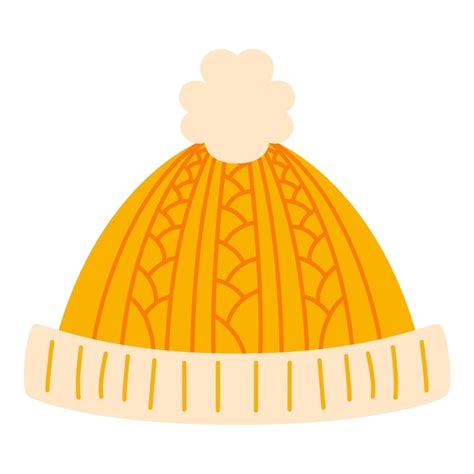 Premium Vector Flat Winter Beanie Element Christmas Event Vector