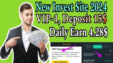 New Invest Site Vip Deposit Daily Earn