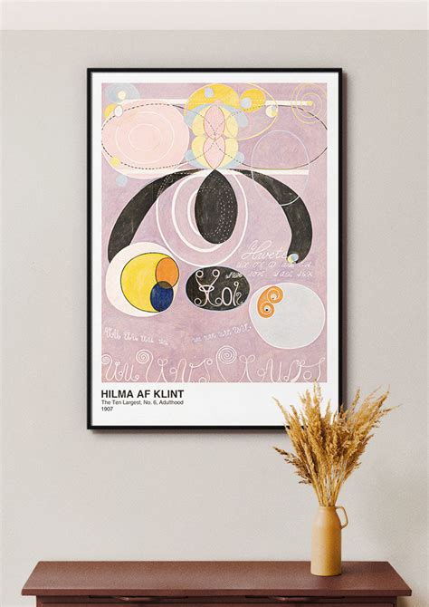 Hilma Af Klint Mid Century Modern Wall Art The Ten Largest Painting