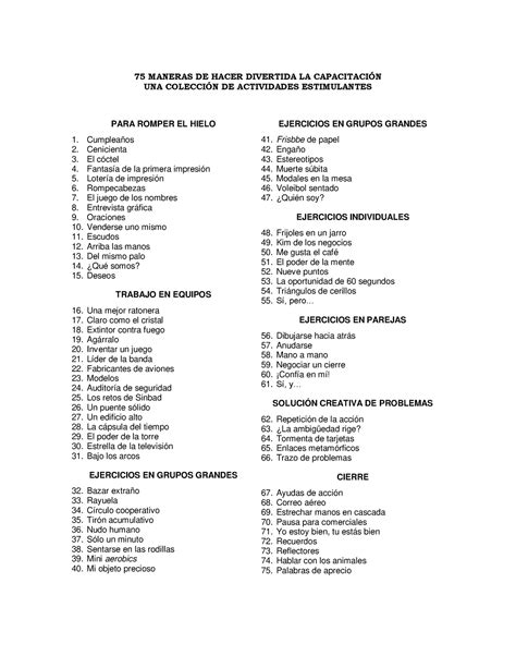 Din Micas Extraordinarias Para Capacitaci N Maneras De Hacer