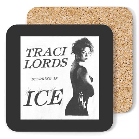 Traci Lords Ice Police Officer Pulp Sleaze Exploitation Film Coasters