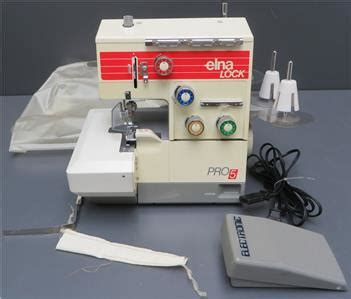 Elna Lock Pro Dc Serger Sewing Machine Thread Computerized Pedal