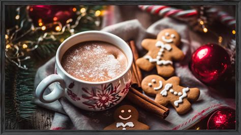 Christmas Hot Drink Cacao Cup Warm And Cheer In A Christmas Drink Chocoxmas Digital Delight