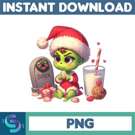 Baby Grinch Santa Png, Baby Grinch Png, grinchmas Png, chris - Inspire ...