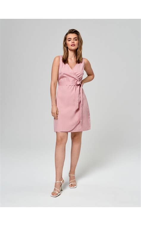 Rochie Mini Cu Nur Decorativ Culoare Roz Pastel Sinsay Us X