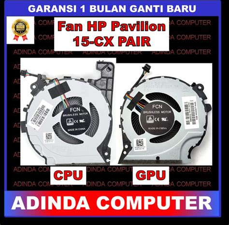 Jual Fan HP Pavilion 15 CX Gaming 15 CX0040 15 CX0008CA 15 CX0010CA