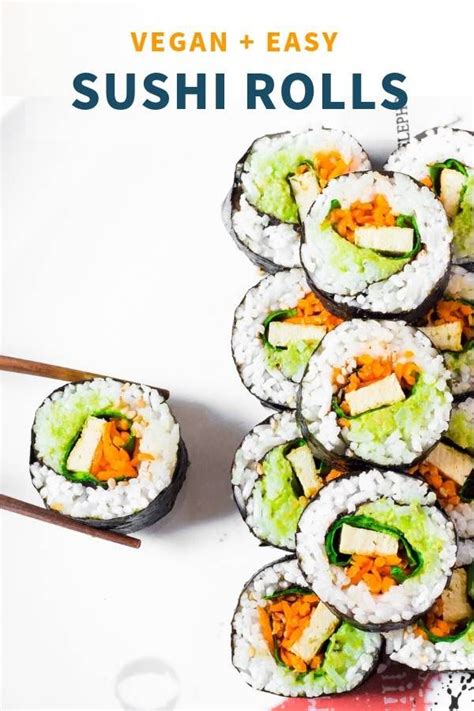 Easy Vegan Sushi Rolls Gluten Free Blooming Nolwenn Recipe Easy