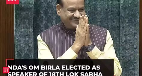 Om Birla Elected Speaker Of 18th Lok Sabha Second Time In A Row The