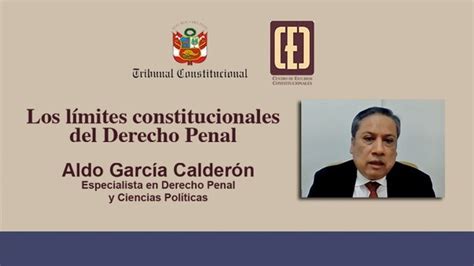 Cec Del Tc Realizó La Conferencia Magistral Los Límites Constitucionales Del Derecho Penal