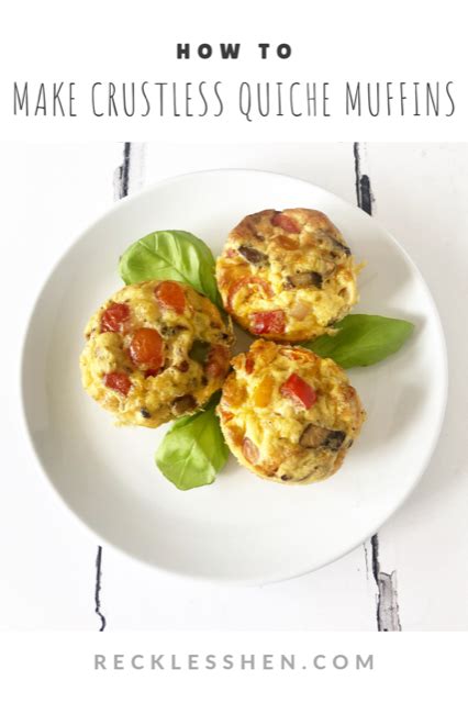 Easy Crustless Quiche Muffins Recklesshen