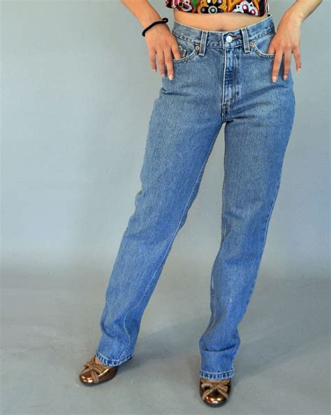 Vintage Levis 80s High Waist Jeans Womens Levi 512 Denim Etsy