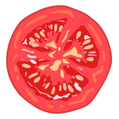 Sliced Tomato Clipart