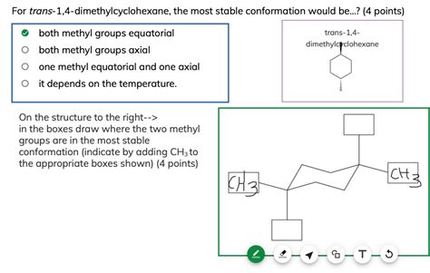 Solved For Trans Dimethylcyclohexane The Most Stable Chegg