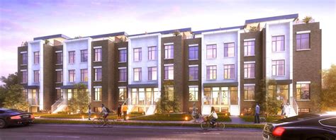 Townhomeblockrenderingatdusk Pre Construction Condos Investment