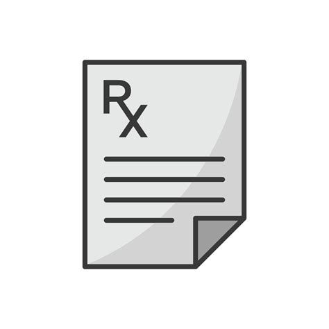 rx icon vector design template simple  modern  vector art