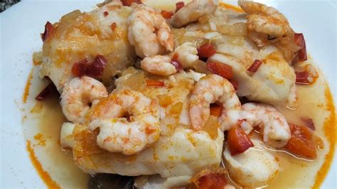 Bacalao Con Langostinos YouTube