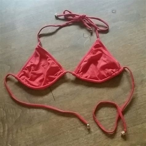 VENUS Swim Venus Red Bikini Top Only Small Poshmark
