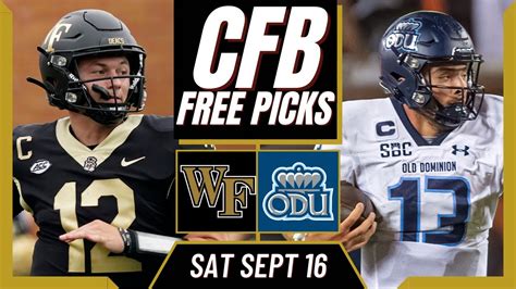 WAKE FOREST Vs OLD DOMINION CFB Picks Prediction College Football