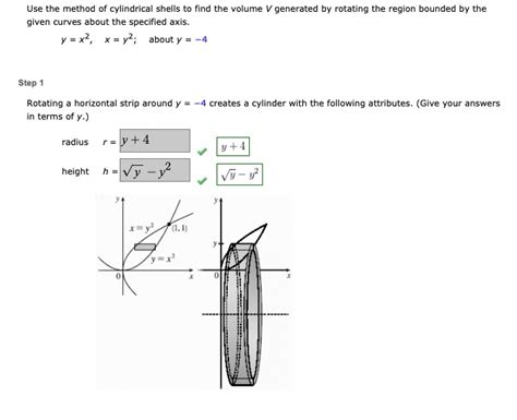 Solved Use The Method Of Cylindrical Shells To Find The Volume