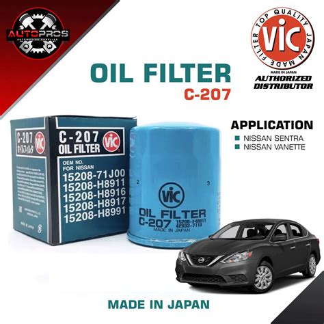 Vic C Oil Filter For Nissan Cefiro Nissan March Nissan Pathfinder