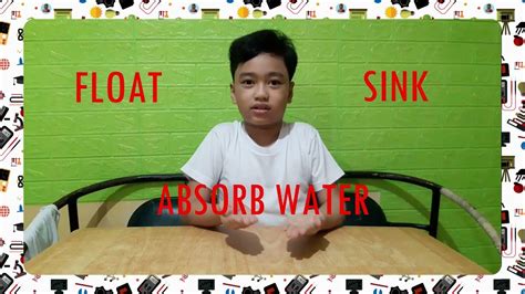 Science 4 Materials That Float Sink And Absorb Water Youtube