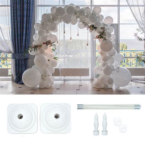 Decostar Ft Balloon Arch Stand Kit White