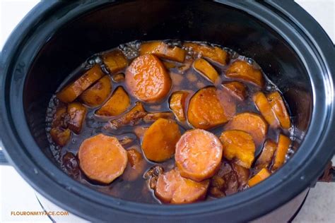 Crock Pot Candied Sweet Potatoes Flour On My Face