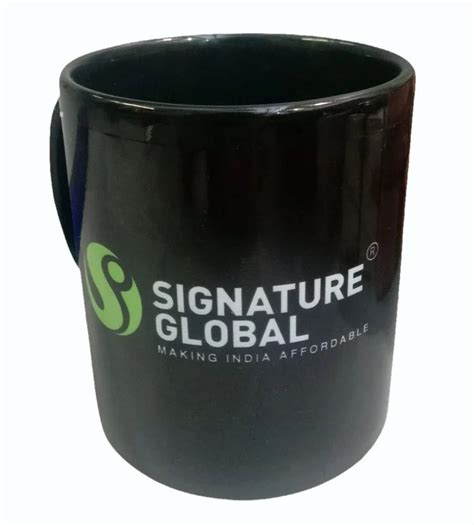 Capacity 250 Ml Black Base Color Promotional Ceramic Mug At Rs 130