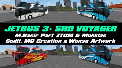 Bussid Livery Mod Jb Shd Voyager Cvt Md Creation Ft Wonsa Artwork