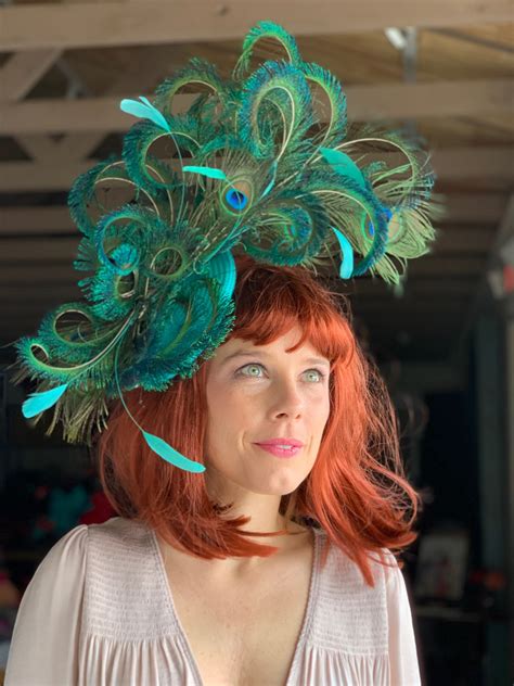 Peacock Feather Fascinator Kenzie Kapp