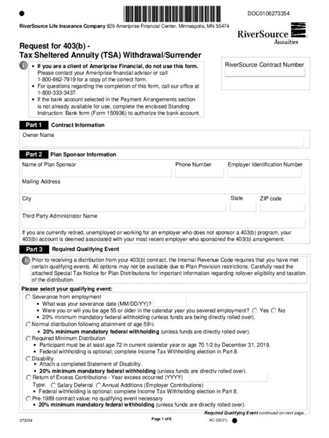 Fillable Online Request For B Tax Sheltered Annuity Tsa