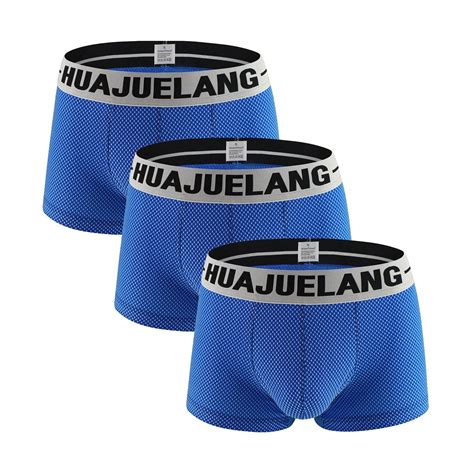 Dengdeng Mens Underwear Boxer Stretch Low Rise Letter Bikini Underwear For Men Comfort Waistband