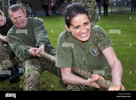 British Military Fitness Tug Of War Team At Preston Uk 22 June 2013