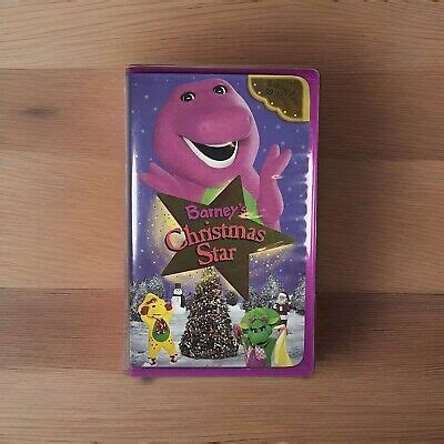 Barney S Christmas Star Vhs Purple Clamshell Ebay