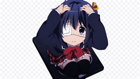 Cute Rikka Chica Con Personaje De Anime Con Parche En El Ojo Png