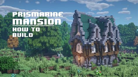 Minecraft How To Build Prismarine Mansion Youtube