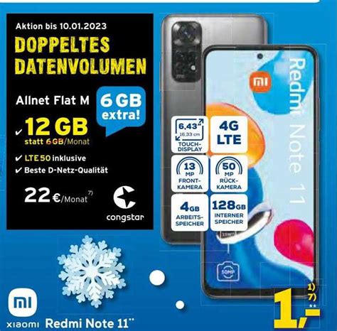 Xiaomi Redmi Note Mit Allnet Flat M Angebot Bei Euronics Xxl