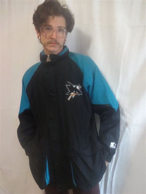 Crazy Awesome Vintage San Jose Sharks Hockey Starter Jacket Etsy