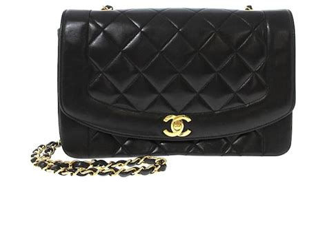 Chanel Diana Black Pony Style Calfskin Ref Joli Closet