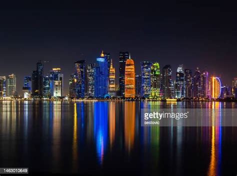 688 Qatar Skyline Night Stock Photos, High-Res Pictures, and Images ...