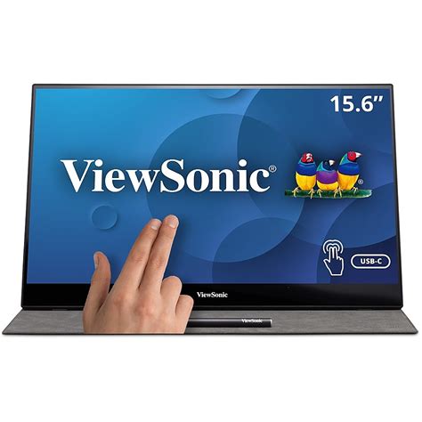 ViewSonic TD1655 15 6 LCD FHD Touch Screen Monitor USB C Mini HDMI